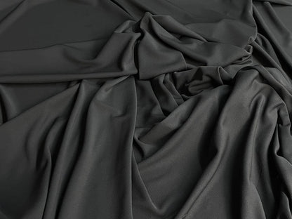 Fine Poly French Terry - Carbon Grey