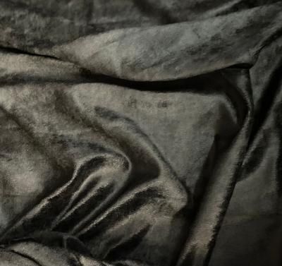Italian Black Stretch Velour