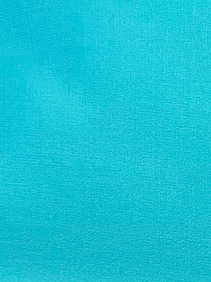 Italian Designer Fused Virgin Wool Crepe - Turquoise