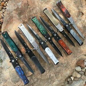 9" Italian Milano Spring Assisted Open Pocket Knife 109 Series - AnyTime Blades