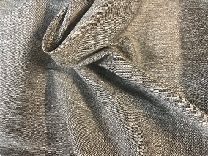 Italian Stretch Linen - Heather Gray