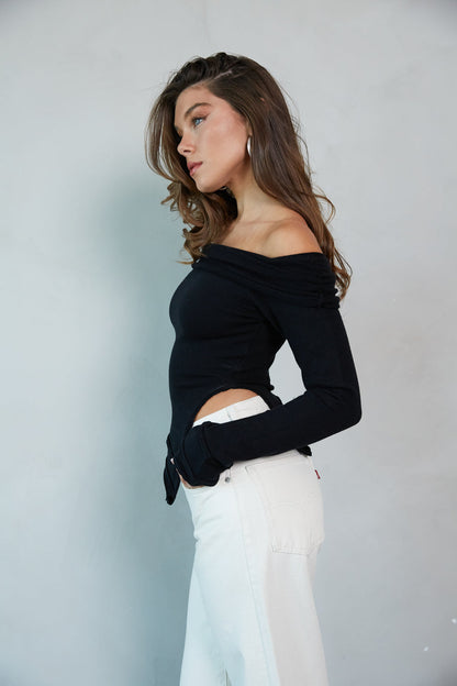 Kate Asymmetrical Sweater Top