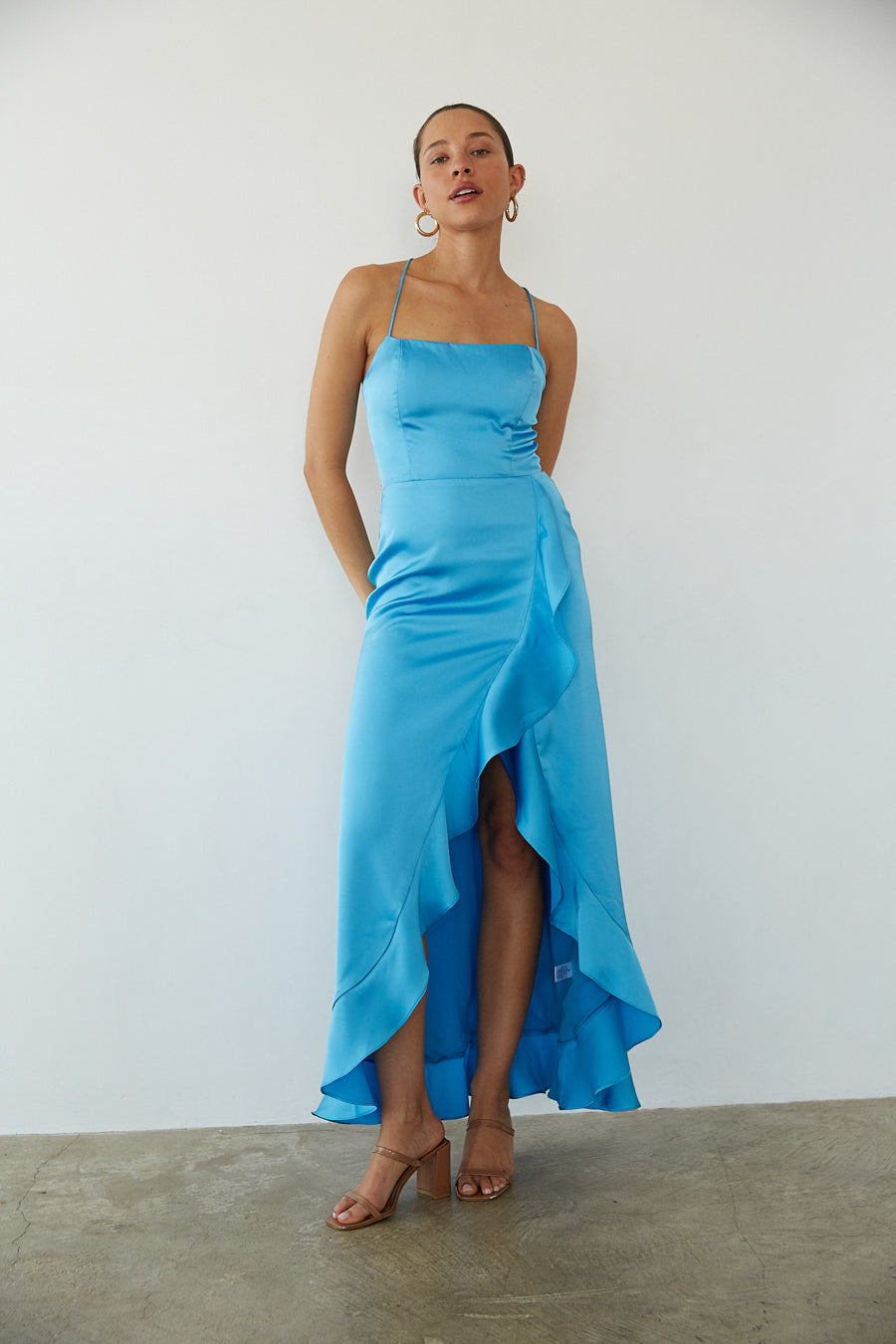 Kimber Floral Ruffle Maxi Dress