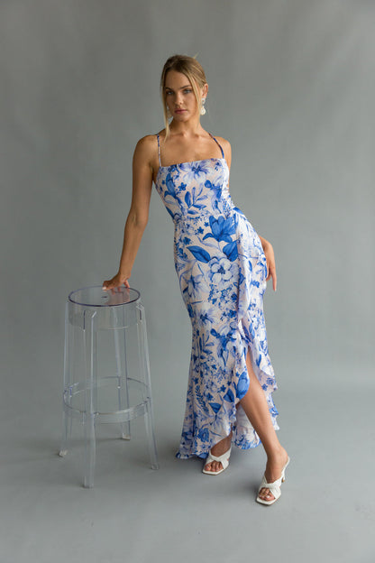 Kimber Floral Ruffle Maxi Dress