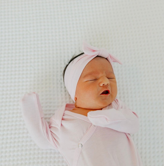 Knit Headband Bow - Surf