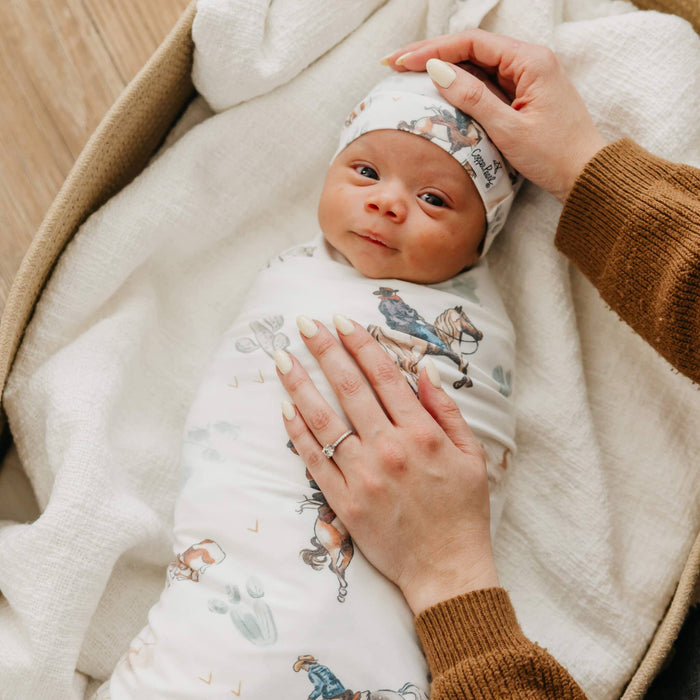 Knit Swaddle Blanket - Boone