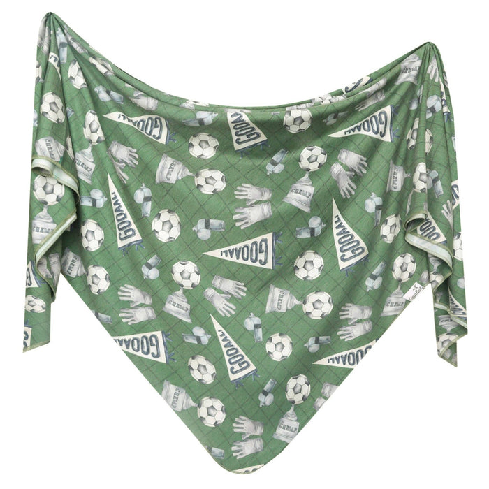 Knit Swaddle Blanket - Kick Off