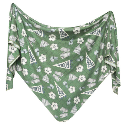 Knit Swaddle Blanket - Kick Off