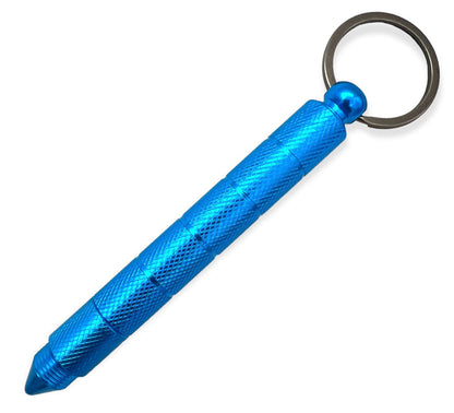 Kubotan Keychain Hidden Knife - Blue - AnyTime Blades