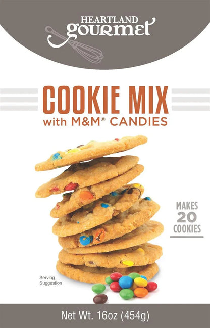 M & M Cookie Mix | Pack of 12 | 16 oz | Heartland Gourmet