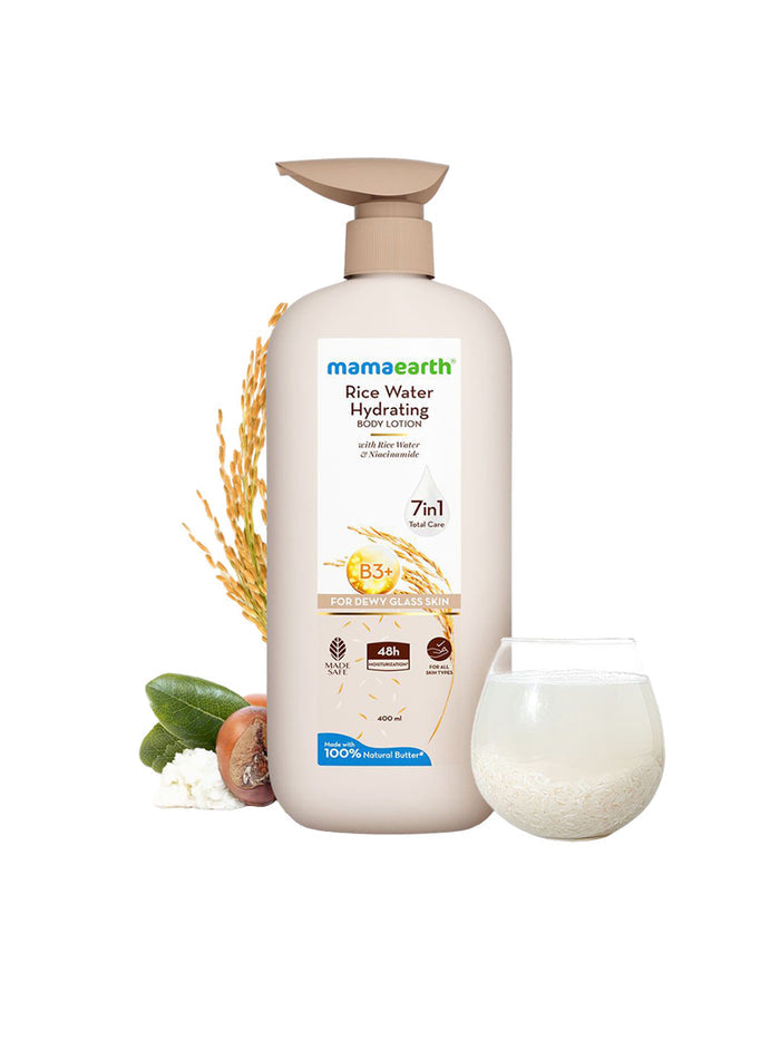 Mamaearth Rice Body Lotion (400ml)