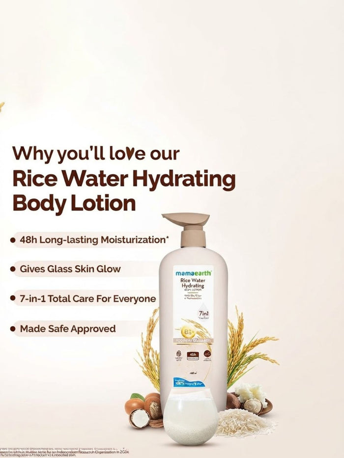 Mamaearth Rice Body Lotion (400ml)
