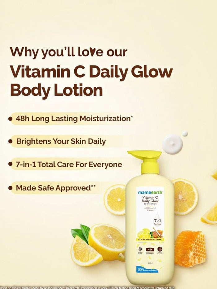 Mamaearth Vitamin C Daily Glow Body Lotion (400ml)