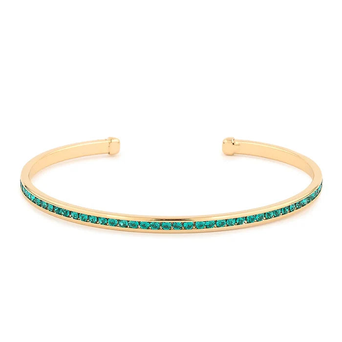 Maya J Birthstone Cuff Gold