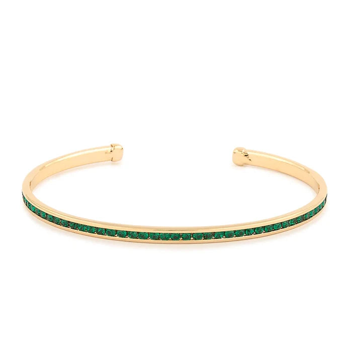 Maya J Birthstone Cuff Gold
