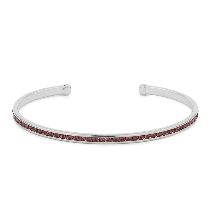 Maya J Birthstone Cuff Silver