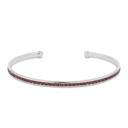 Maya J Birthstone Cuff Silver