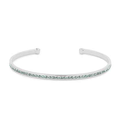 Maya J Birthstone Cuff Silver