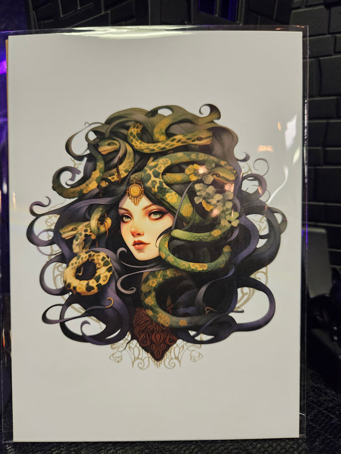 Medusa Art Nouveau 5x7 Print