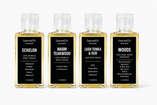 Men’s Mini Discovery Set | 4 x 1 oz Luxe Body Serum