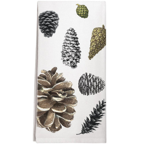 Montgomery Street Pinecones Cotton Flour Sack Dish Towel - The Barrington Garage