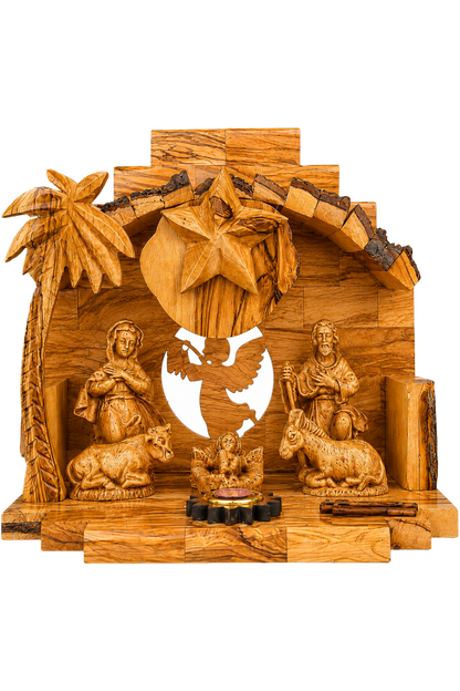 Musical Olive Wood Nativity - Holy Land