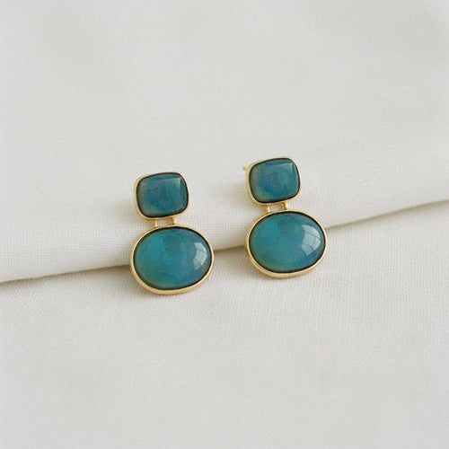 Natural Shell Iridescent Earrings