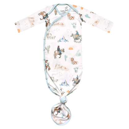 Newborn Knotted Gown - Boone