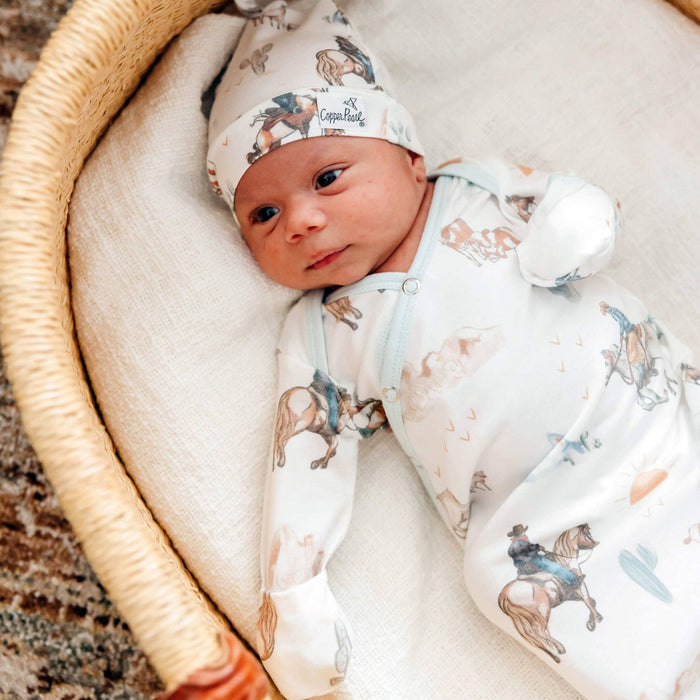 Newborn Knotted Gown - Boone