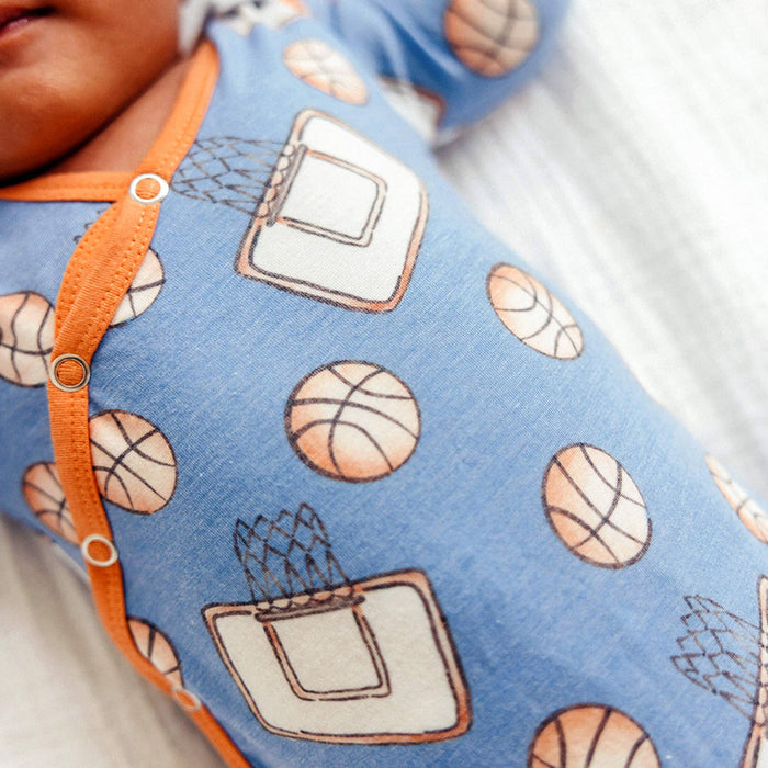 Newborn Knotted Gown - Dunk
