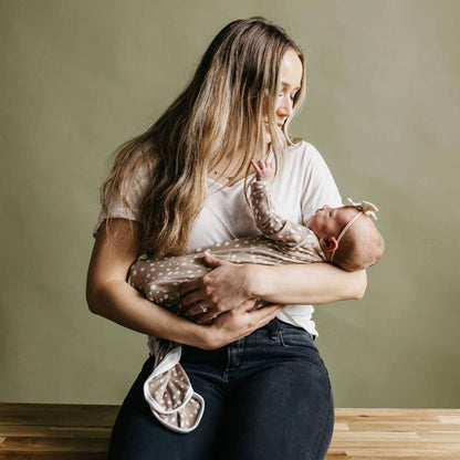 Newborn Knotted Gown - Fawn