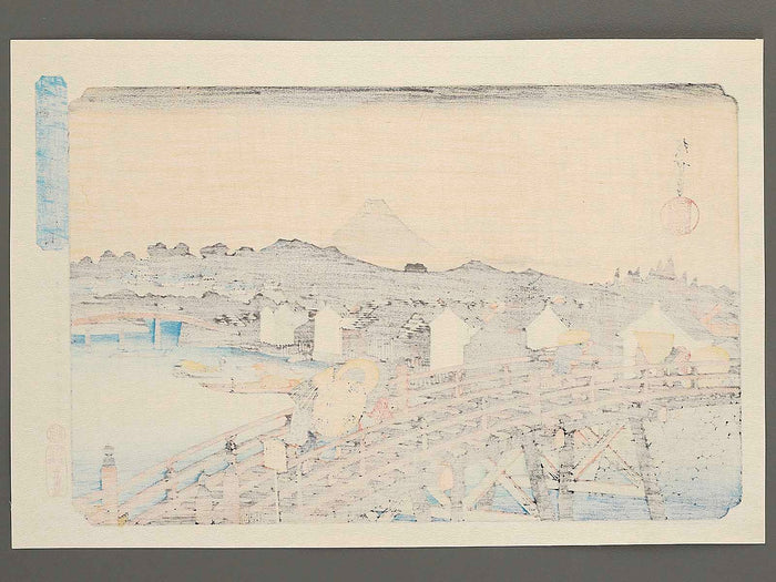 Nihonbashi no hakuu from the series Toto meisho by Utagawa Hiroshige, (Large print size) / BJ342-664