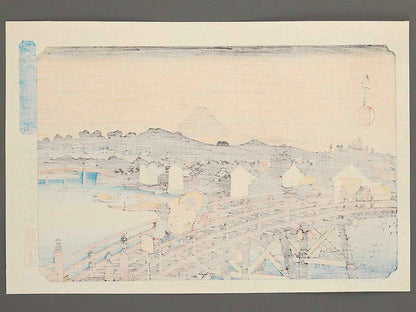 Nihonbashi no hakuu from the series Toto meisho by Utagawa Hiroshige, (Large print size) / BJ342-664