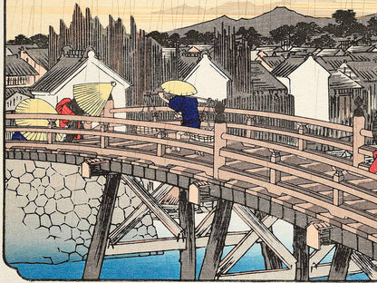 Nihonbashi no hakuu from the series Toto meisho by Utagawa Hiroshige, (Large print size) / BJ342-664