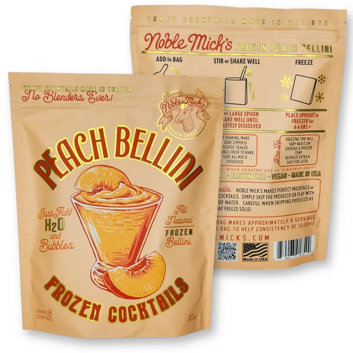 Noble Mick's Frozen Peach Bellini