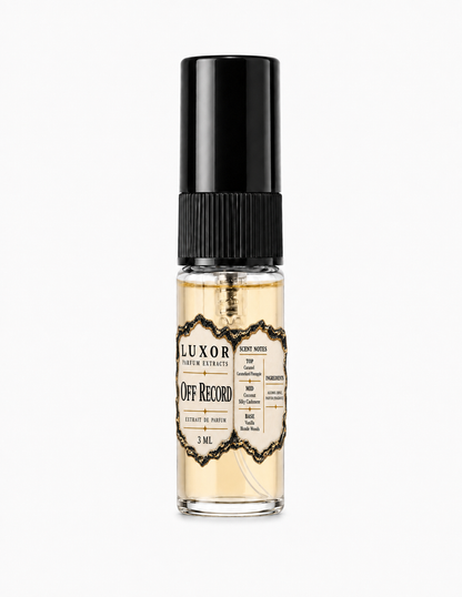 OFF RECORD — Extrait de Parfum 3mL SAMPLE SIZE