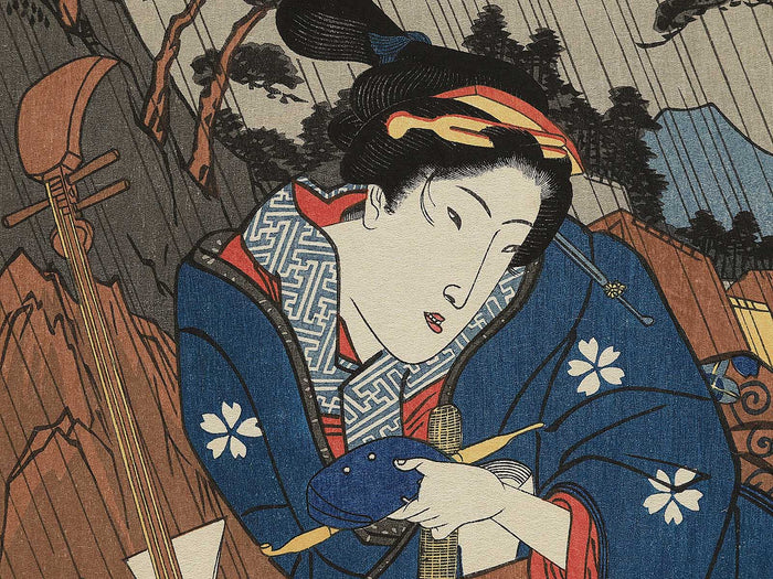 Okabeshuku niju-ni from the series Tokaido Beauties by Keisai Eisen, (Large print size) / BJ346-143