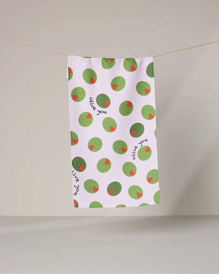 Olive You Bar Towel