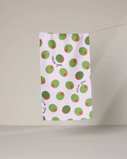 Olive You Bar Towel