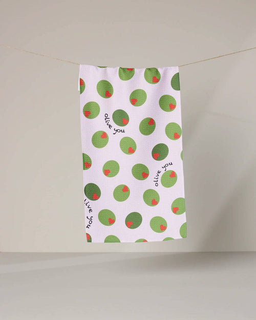 Olive You Bar Towel