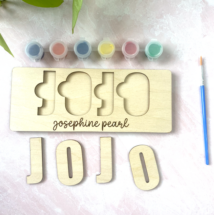 Personalized Name Puzzle Paint Kit