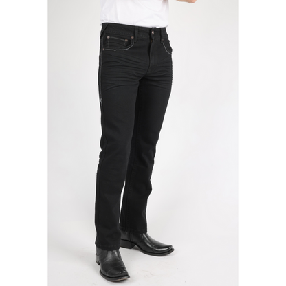Platini Holt Men's Black Boot Cut Jeans