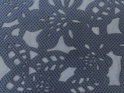 Poly Laser Cut Mesh - Navy