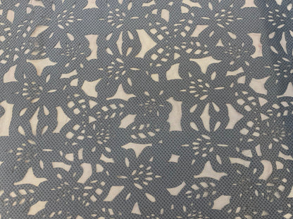 Poly Laser Cut Mesh - Navy