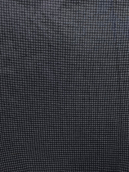 Poly Rayon Plaid - Navy &  Grey