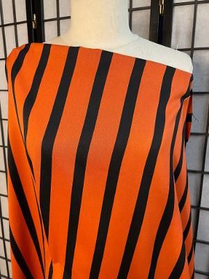 Poly Stripe - Brick/Black