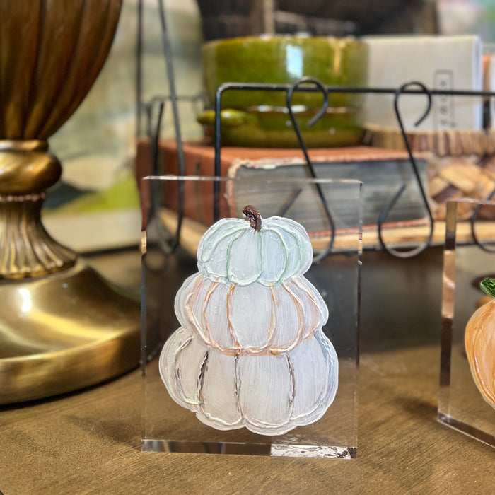 Pumpkin Acrylic Block