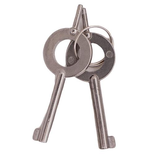 Purple Solid Steel Handcuffs - AnyTime Blades