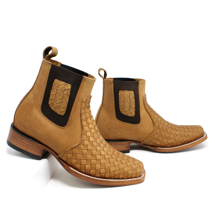 Ranchers Honey Petatillo Rodeo Toe Ankle Boot