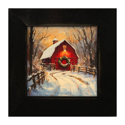 Red Barn at Christmas